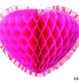 Fuchsia Hart Hangdecoratie (45cm)