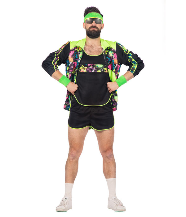 Jaren 80 Aerobic Kostuum Heren