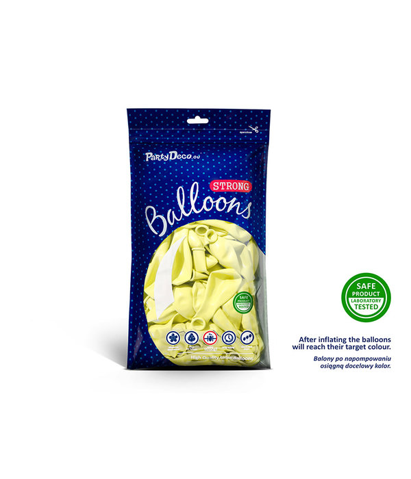 Ballonnen Lichtgeel Pastel (100st)