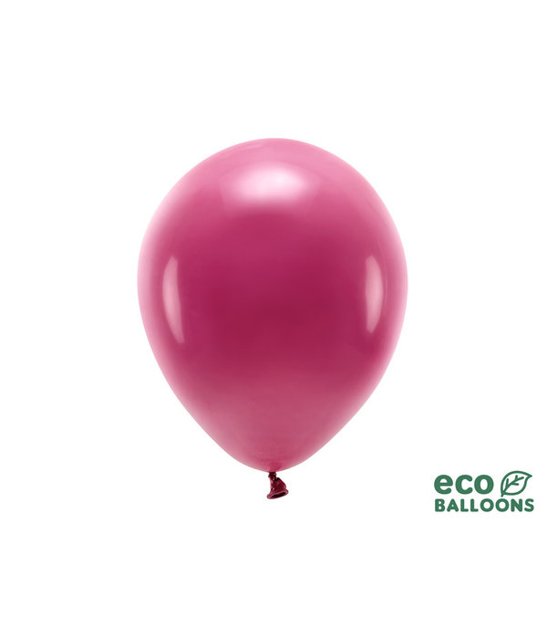 Pastel Ballonnen Dieprood Premium Organic (10st)