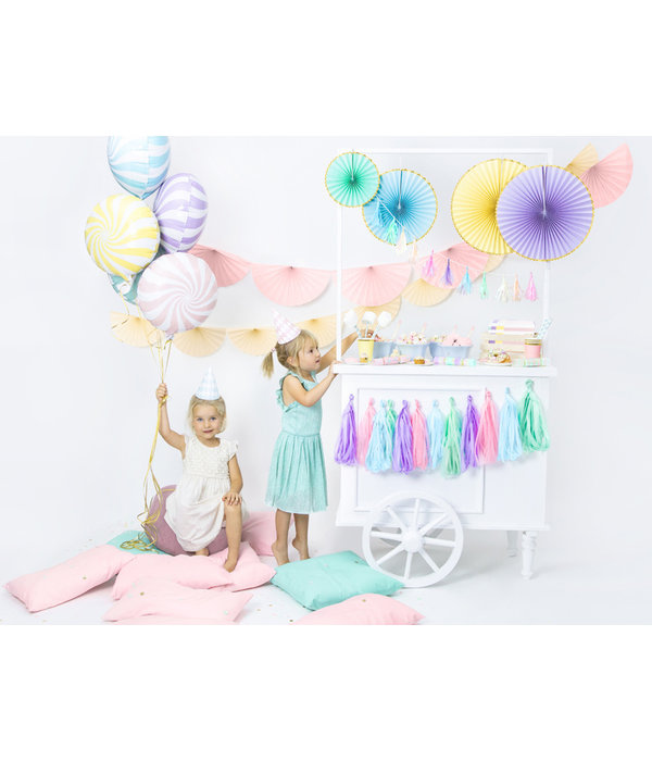 Decoratieve Rozetten Mint Met Gouden Rand (3st)