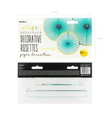 Decoratieve Rozetten Mint Met Gouden Rand (3st)