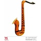 Opblaasbare Saxofoon oranje