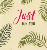 Valentijnskaart 'Just For You'