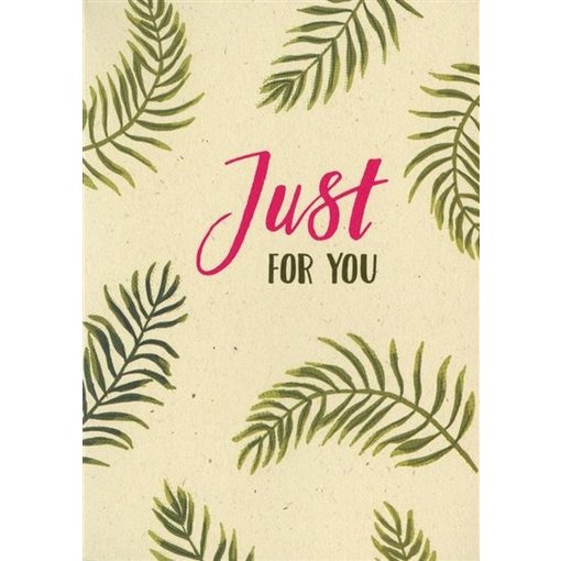 Valentijnskaart 'Just For You'