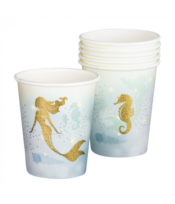 Gouden Zeemeermin Bekertjes Madison (10st)