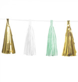 Tasselslinger Goud/Wit/Mint Madison (3m)