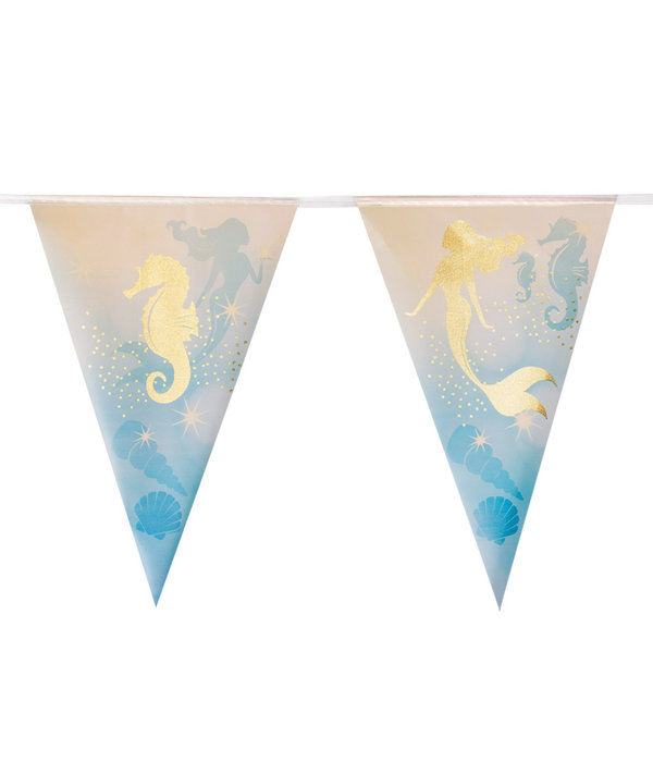 Zeemeermin Folievlaggenlijn (4m)