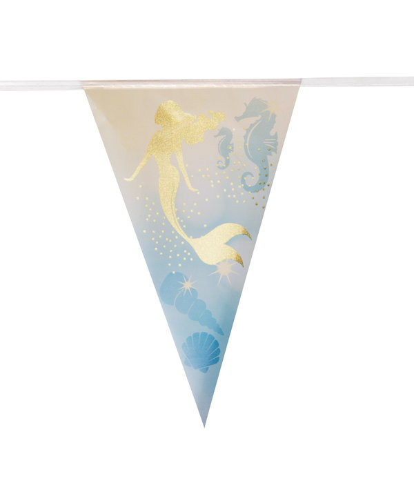 Zeemeermin Folievlaggenlijn (4m)