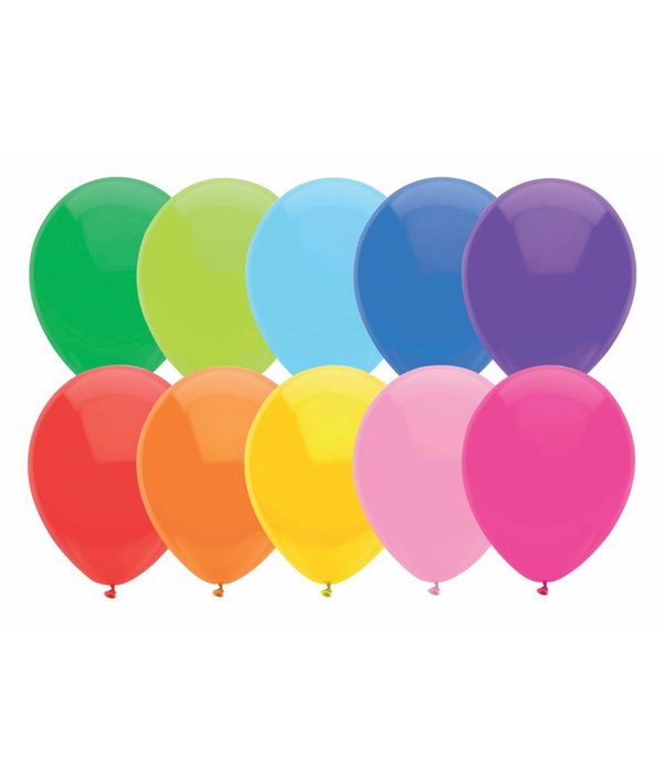 Gekleurde Feest Ballonnen 100 stuks - 30 cm