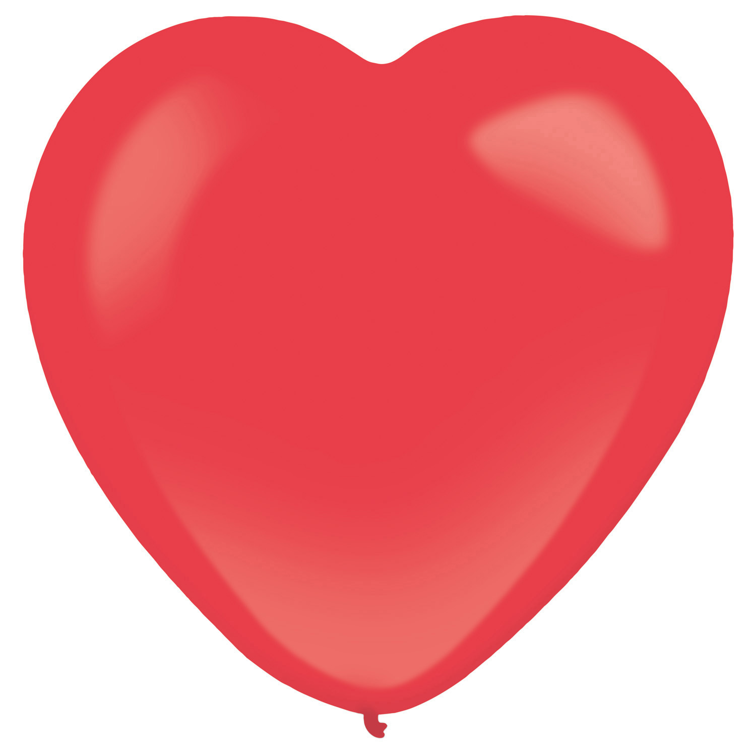 Hartjes ballonnen rood 30cm - 50 stuks