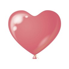 Grote Roze hartjes ballonnen (38cm, 100st)