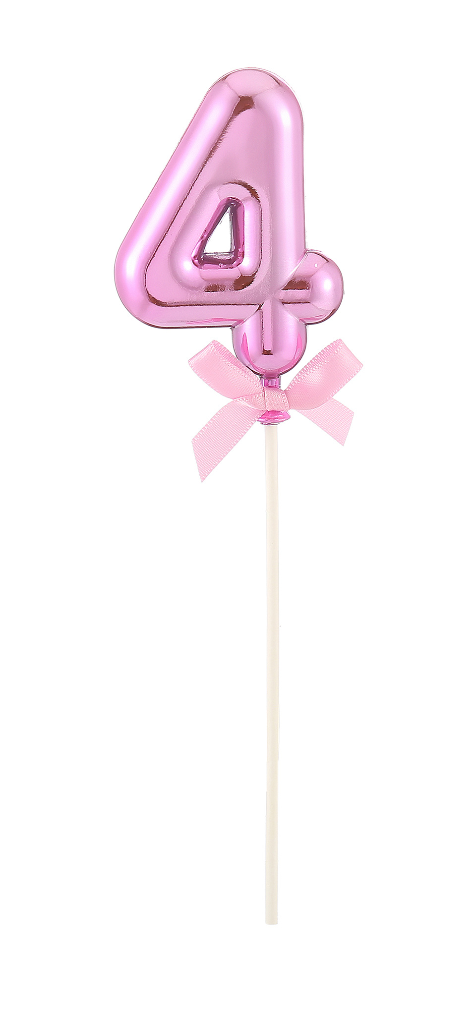Taart Topper Cijfer 4 Roze