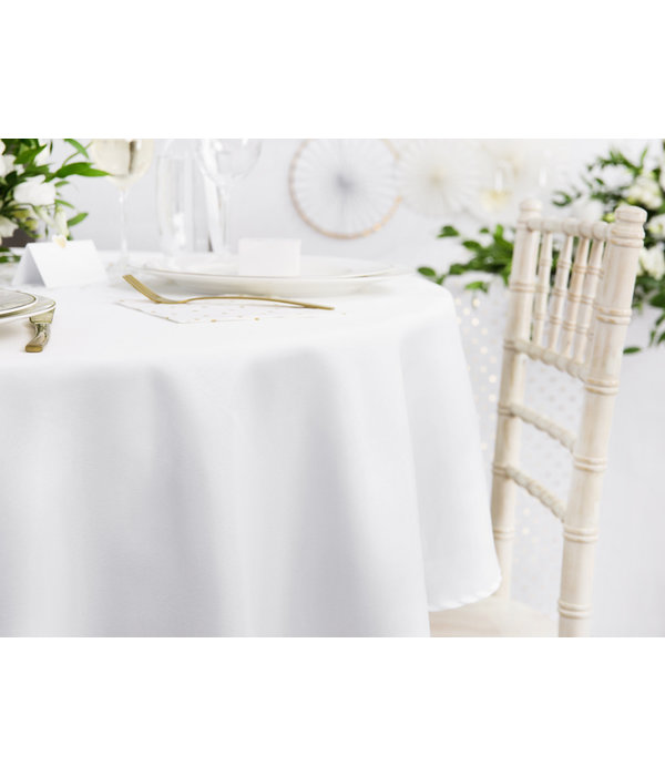 Rond Tafelkleed Wit - 280cm