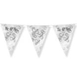 Folie Bruiloft Vlaggenlijn - Mr. & Mrs.