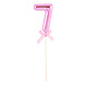 Taart Topper Cijfer 7 Roze
