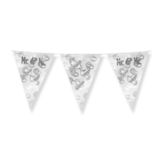 Folie Bruiloft Vlaggenlijn Mannen - Mr. & Mr.