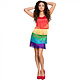 Regenboog flapper jurk dames