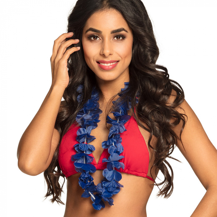 Hawaii krans blauw afbeelding