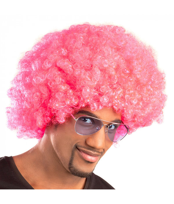 Afropruik krul Roze