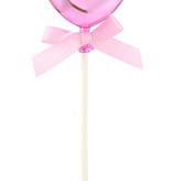 Taart topper Hartje Roze