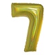 Folieballon Holografisch Goud Cijfer '7' - 102cm