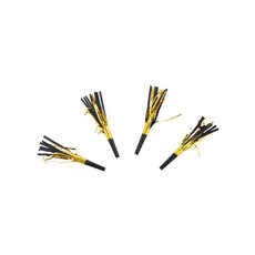 Feesttoeters Goud Zwart (4st)