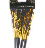 Feesttoeters Goud Zwart (4st)