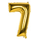 Gouden Folieballon Cijfer 7 - 86 cm