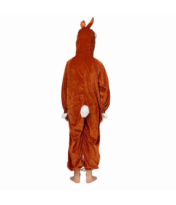 Pluche Konijn Onesie Kind Bruin