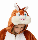 Pluche Konijn Onesie Kind Bruin