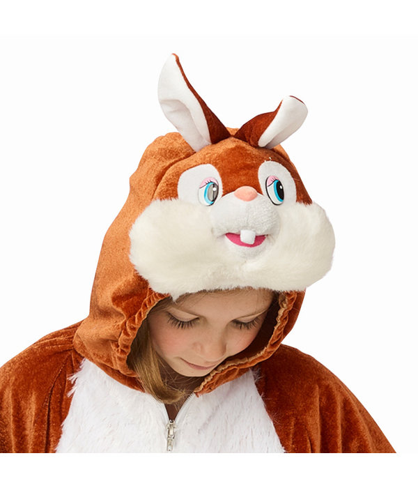 Pluche Konijn Onesie Kind Bruin