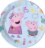 Peppa Pig Bordjes Blauw (8st)
