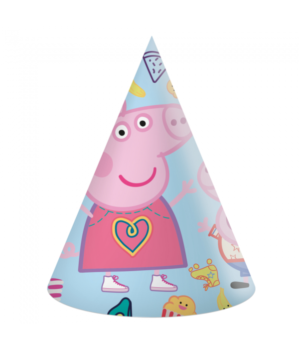 Peppa Pig feesthoedjes (6st)