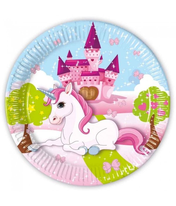 Unicorn Fantasy Feestbordjes (8st)