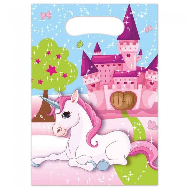 Unicorn Fantasy Uitdeelzakjes (6st)