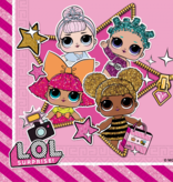 L.O.L Surprise Glitterati Metallic Servetten (20st)