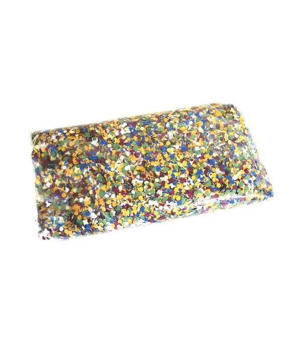 Confetti zak 1 kg gemengde kleuren