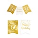 Verjaardagsslinger Vaandel 60 Jaar Goud/Wit (6m)