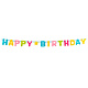 Letterslinger Happy Birthday Multikleur (150cm)