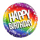 Feestbordjes Happy Birthday Rainbow Sterren (10st)