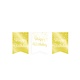 Verjaardagsslinger Vaandel Happy Birthday Goud/Wit (6m)