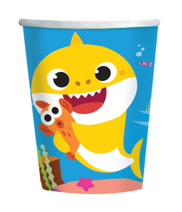 Feestbekers Baby Shark (8st)