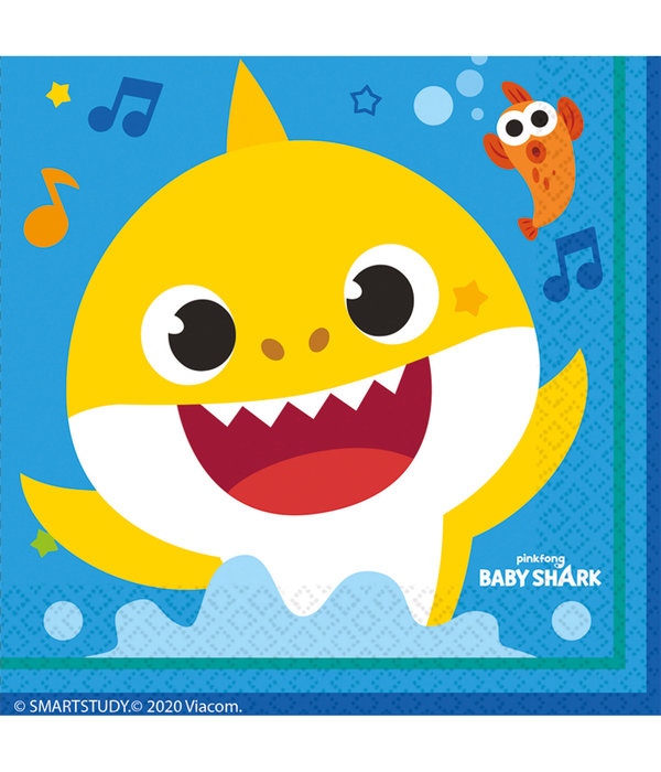 Servetten Baby Shark (16st)