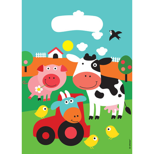 Uitdeelzakjes Boerderij Dieren (8st)