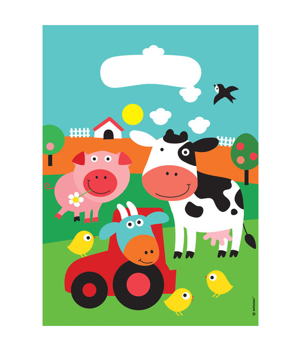 Uitdeelzakjes Boerderij Dieren (8st)