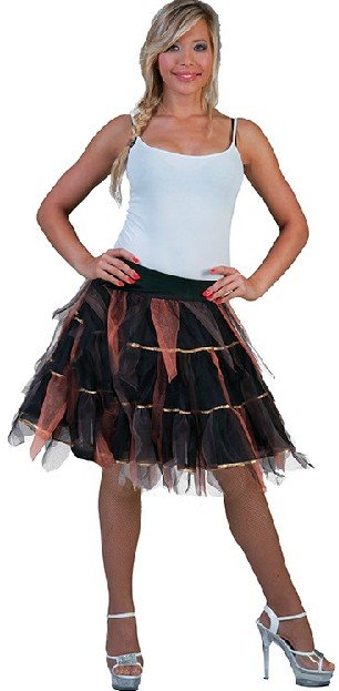 Petticoat zwart / oranje / goud afbeelding