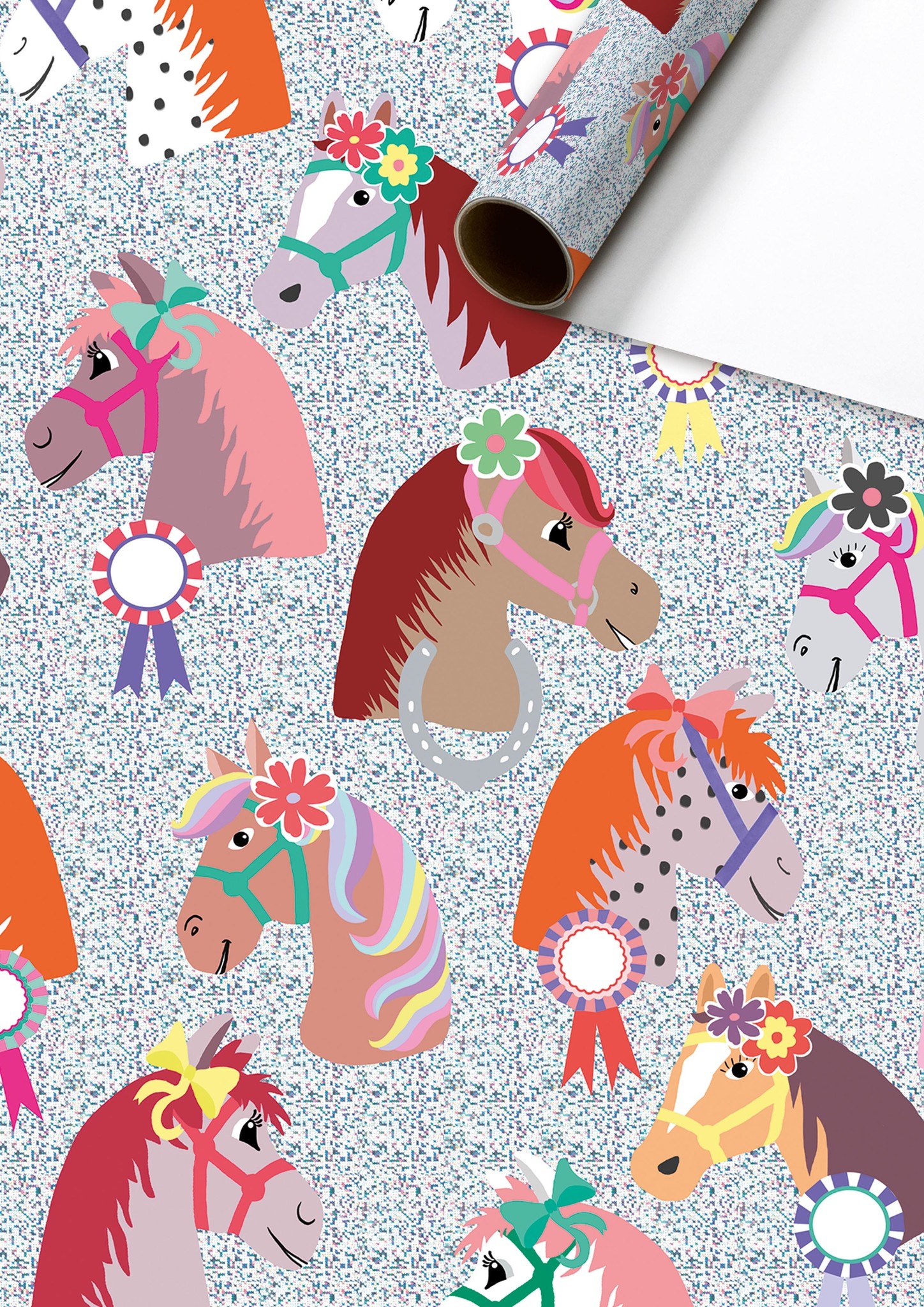 Rol Cadeaupapier Paarden