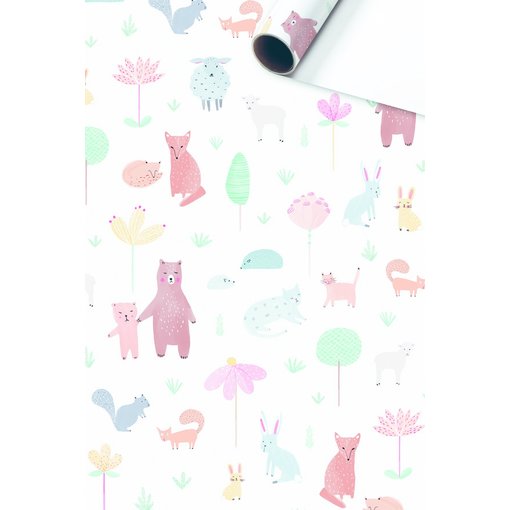 Rol Cadeaupapier Bosdieren