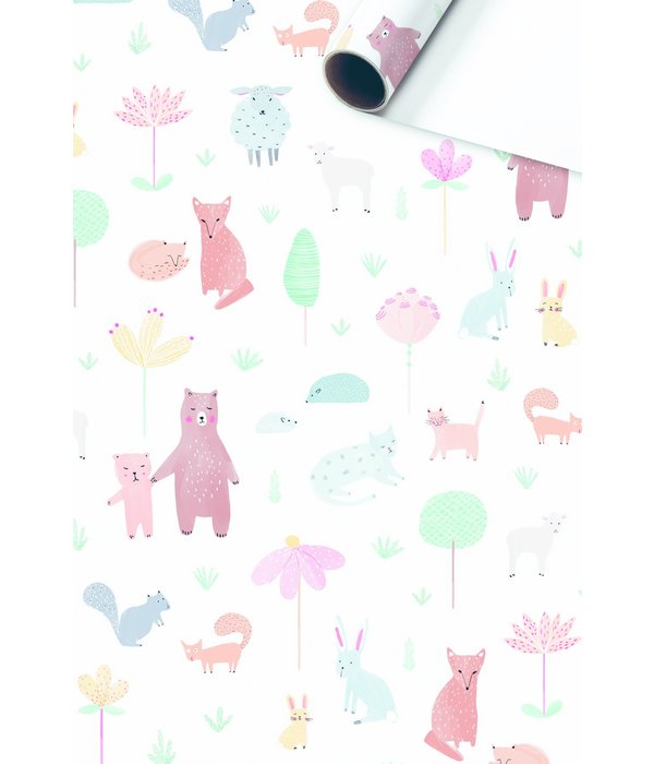 Rol Cadeaupapier Bosdieren